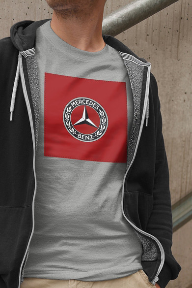 Koszulka z naszywką Mercedes BENZ