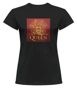 Bluzka damska z naszywką Queen logo red