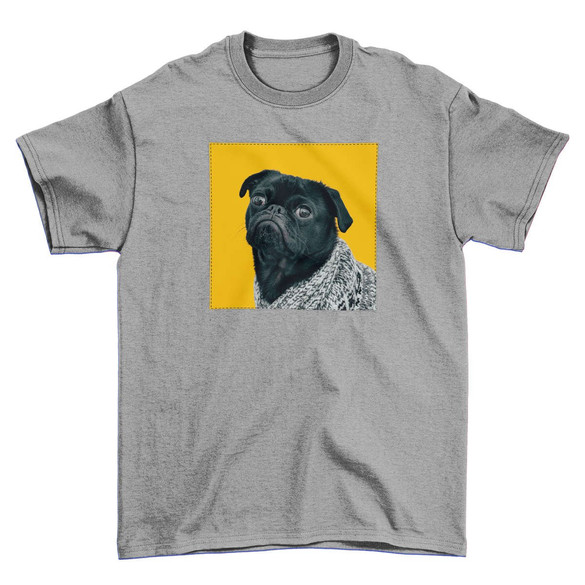 Koszulka z naszywką Pug