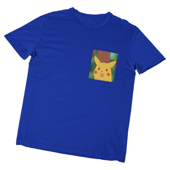 Koszulka z kieszonką PIKACHU MEM