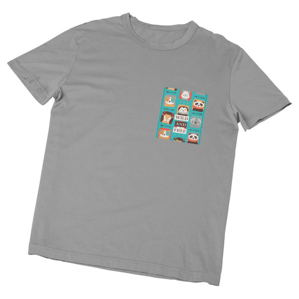 Koszulka z kieszonką WILD AND FREE