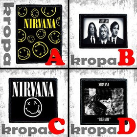Naszywka NIRVANA 8 X 8 cm Dużo Wzorów!