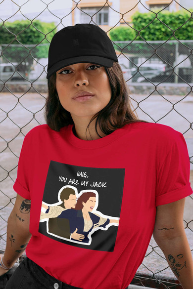 Koszulka z naszywką na Walentynki TWÓJ NAPIS