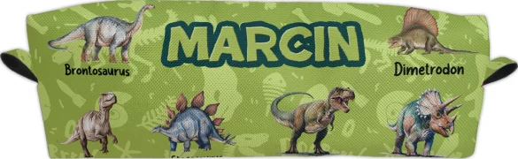 Piórnik Dinozaury różne - z imieniem dziecka
