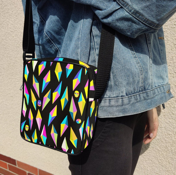 Torba Listonoszka CZASZKI DIAMENTY Dodaj Napis!