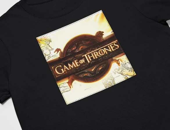 Koszulka z naszywką Game of Thrones logo