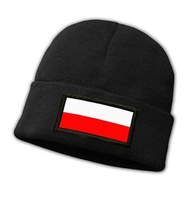 Czapka zimowa z naszywką FLAGA POLSKA