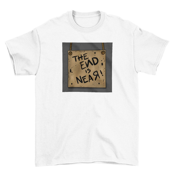 Koszulka z naszywką The end is near