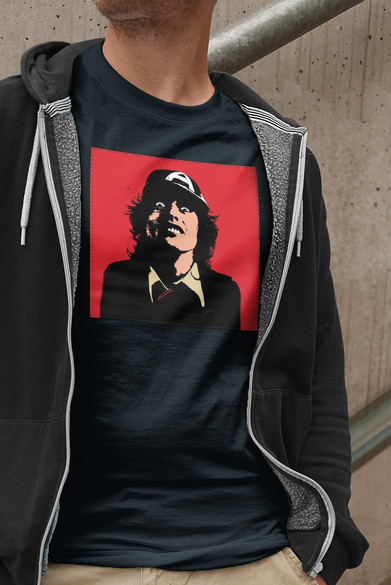 Koszulka z naszywką AC/DC Angus Young