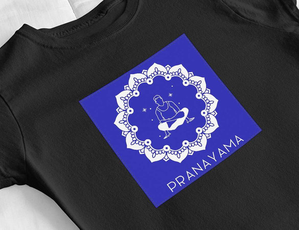 Bluzka damska z naszywką Pranayama