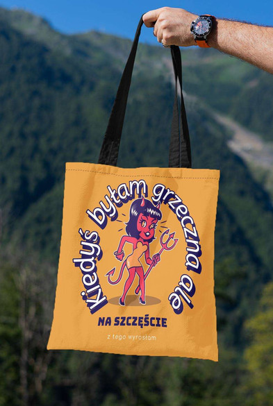 Torba na ramię Kiedyś Byłam DODAJ NAPIS!