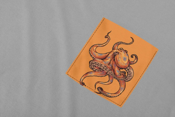 Koszulka z kieszonką OŚMIORNICA OCTOPUS