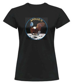 Bluzka damska z naszywką Apollo 11