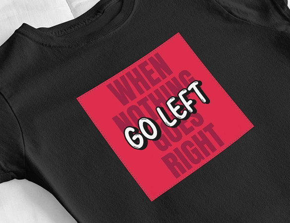 Bluzka damska z naszywką When nothing goes...