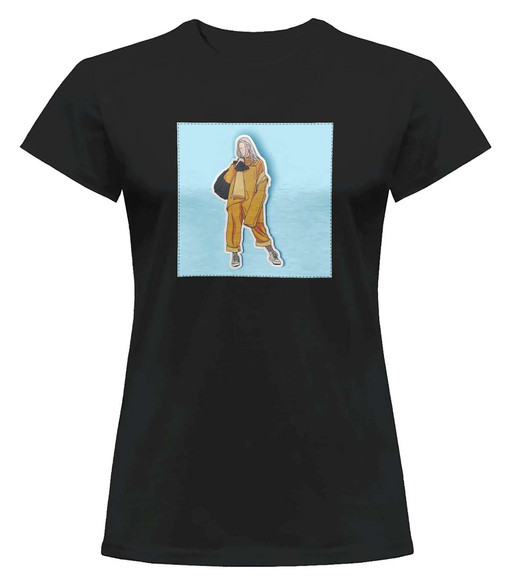Bluzka damska z naszywką Billie Eilish 06
