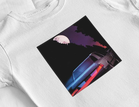 Bluzka damska z naszywką Mercedes at night