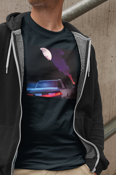 Koszulka z naszywką Mercedes at night