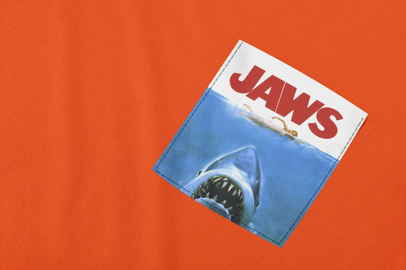 Koszulka z kieszonką JAWS