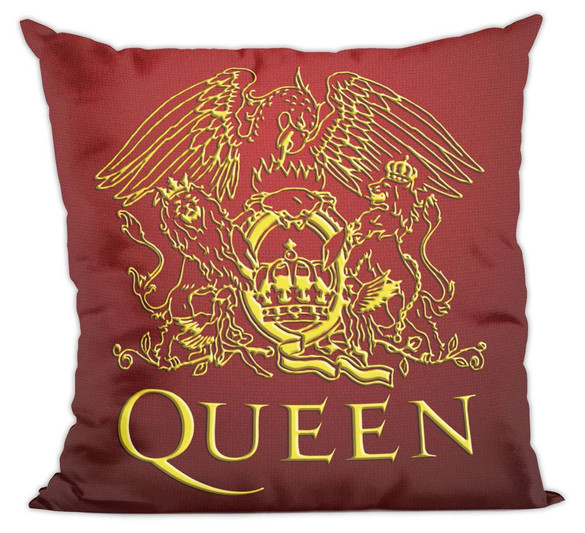 Poduszka Queen logo red
