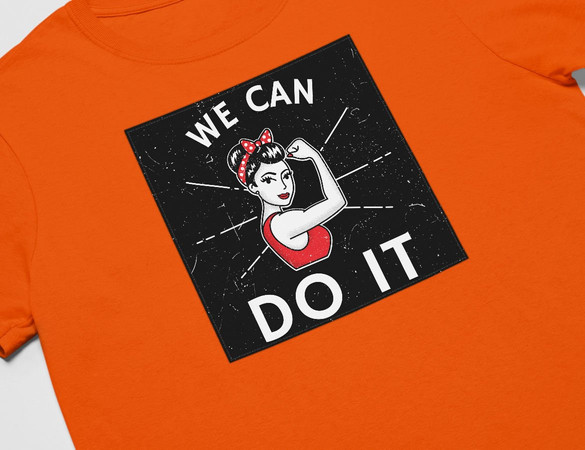 Koszulka z naszywką We Can Do It