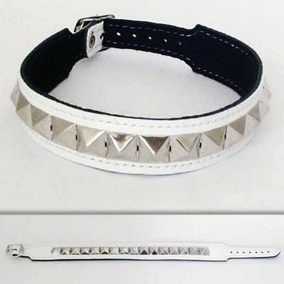 Obroża PYRAMID - JEDEN RZĄD BIG 01