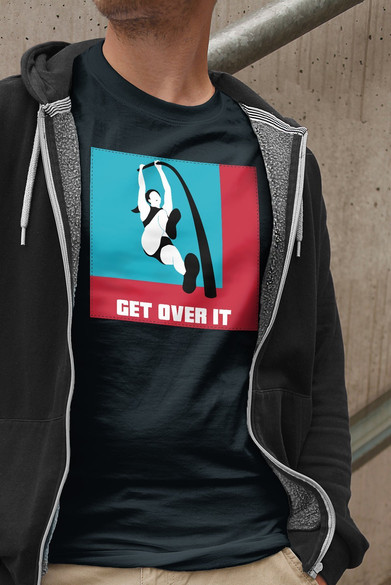 Koszulka z naszywką Get over it