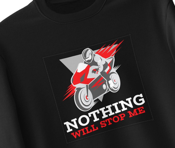 Bluza z naszywką Nothing will stop me