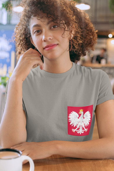 Koszulka z kieszonką GODŁO POLSKI ORZEŁ