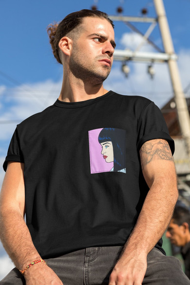 Koszulka z kieszonką PULP FICTION MIA