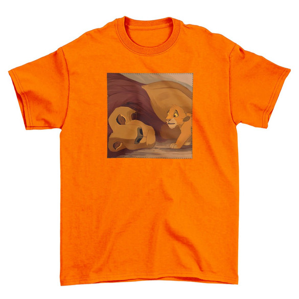 Koszulka z naszywką Mufasa dies