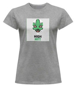 Bluzka damska z naszywką High hit