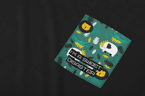 Koszulka z kieszonką SWEET DISASTER