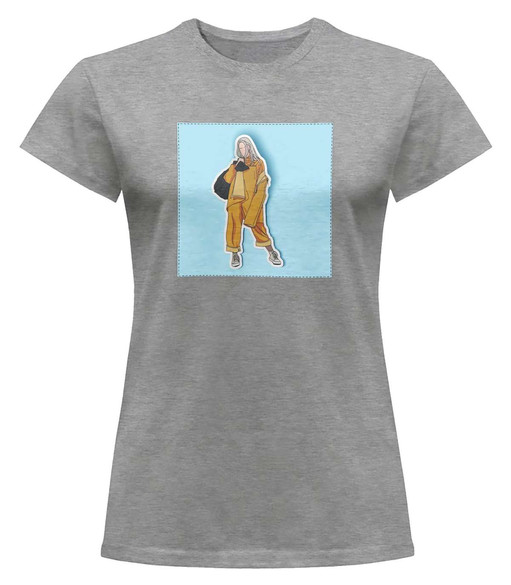 Bluzka damska z naszywką Billie Eilish 06