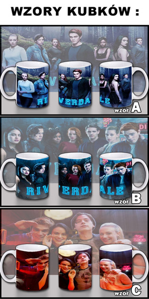 RIVERDALE Zestaw poduszka kubek WZORY + GRATIS