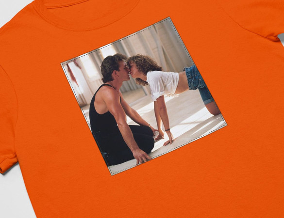 Koszulka z naszywką Dirty Dancing Kiss