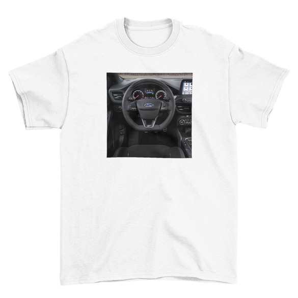 Koszulka z naszywką Ford kierownica