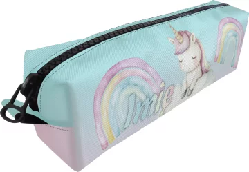 Piórnik Jednorożec na chmurce – personalizowana, pastelowa