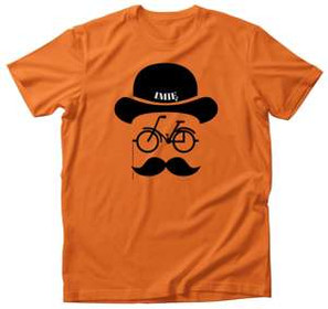 Koszulka dla Rowerzysty Rowerzysta wąsy + Imię