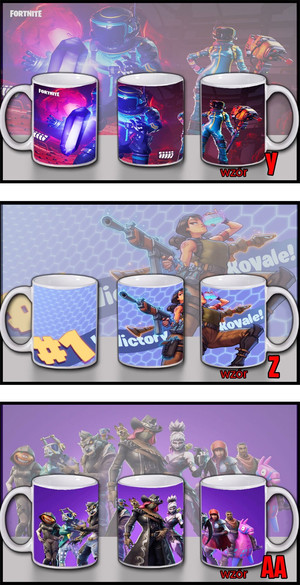 Kubek FORTNITE 33 wzory + imię gracza GRATIS