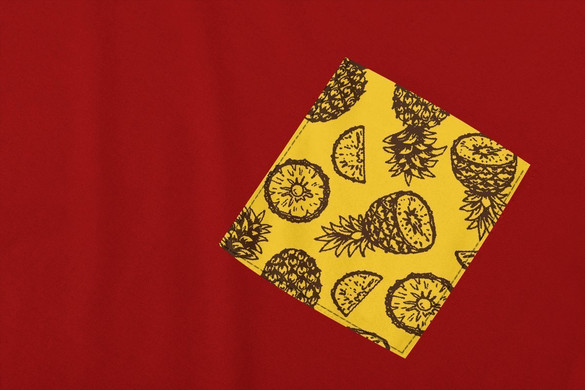 Koszulka z kieszonką ANANASY 3