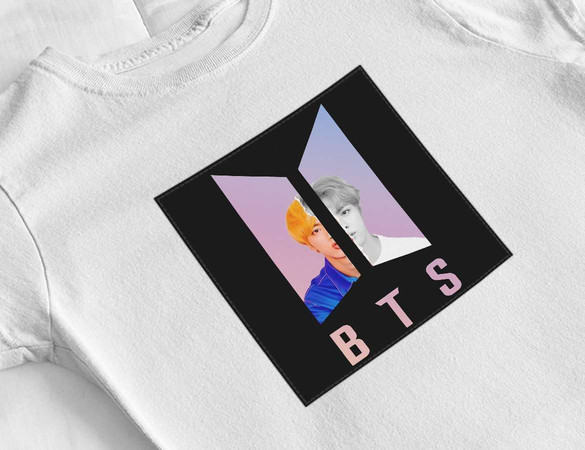 Bluzka damska z naszywką BTS JIN