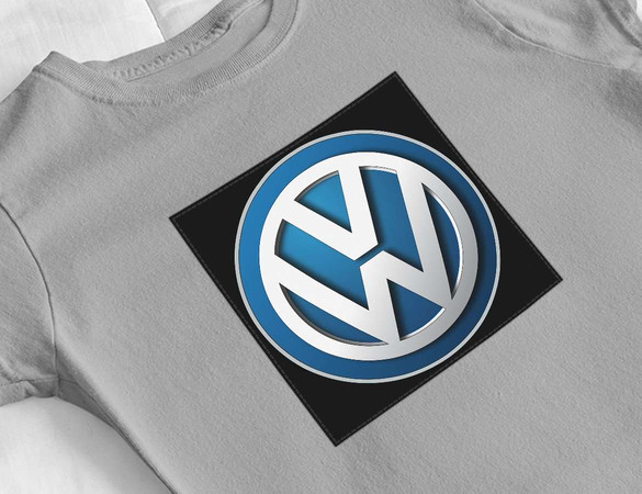 Bluzka damska z naszywką Volkswagen logo black