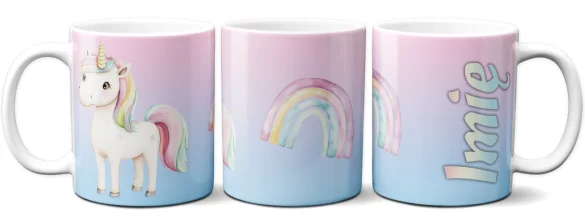 Kubek Jednorożec pastelowy – personalizowana