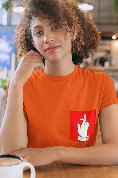 Koszulka z kieszonką FUCK YOU