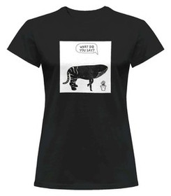 Bluzka damska z naszywką What did you say?