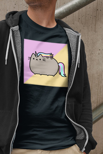 Koszulka z naszywką Cat Unicorne 01