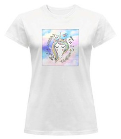 Bluzka damska z naszywką Unicorne 01