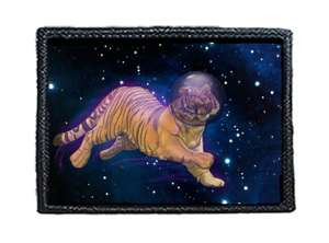 Naszywka TIGER IN THE COSMOS / TYGRYS W KOSMOSIE