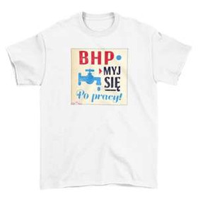 Koszulka z naszywką PRL-BHP