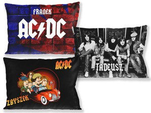 Poduszka AC/DC 60x40cm WZORY